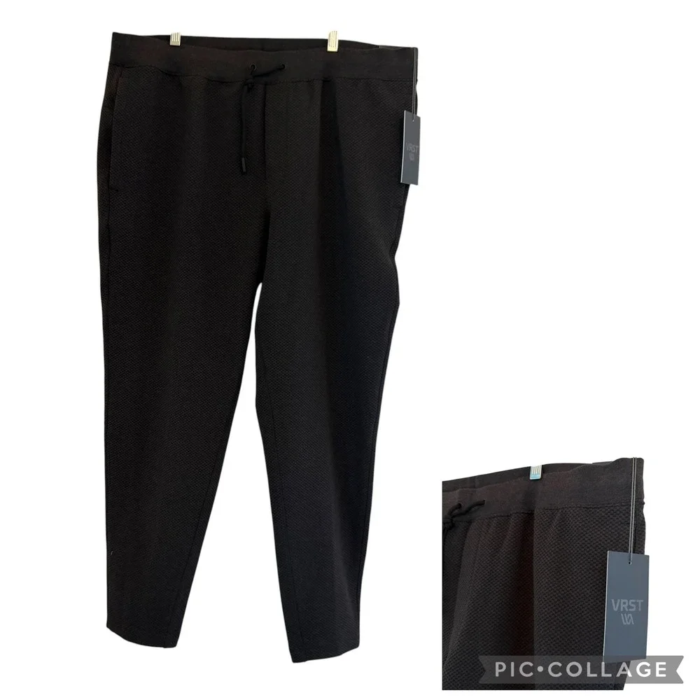 VRST Mens Recharge Pebble Pant Pure Black Heather XL MAX251204Z NEW Performance
